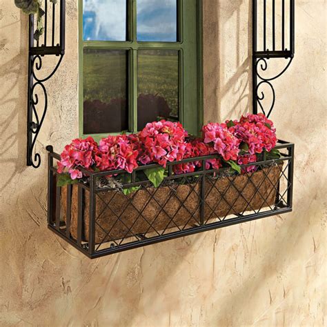 black metal window boxes|black metal planter boxes.